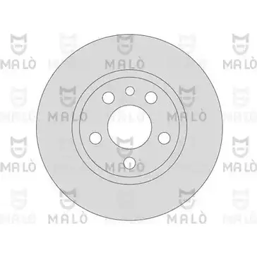 Тормозной диск MALO 2492181 V 2EUDG 1110168 изображение 0