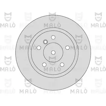 Тормозной диск MALO 1110186 2492199 4V8M S6 изображение 0