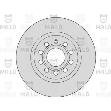 Тормозной диск MALO P66 K3X4 1110210 2492223 изображение 0