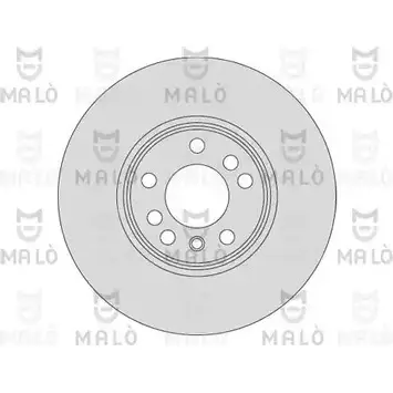 Тормозной диск MALO 1110215 2492228 E RQ8M изображение 0