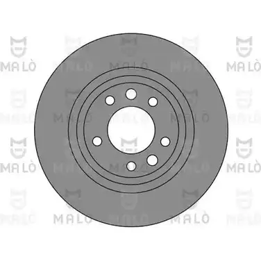 Тормозной диск MALO 1110242 2492255 X QH0E изображение 0