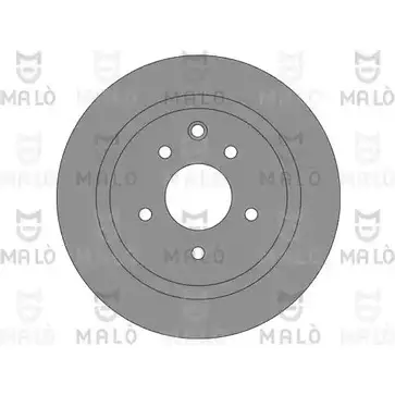 Тормозной диск MALO 1110243 2492256 E5 7L1 изображение 0