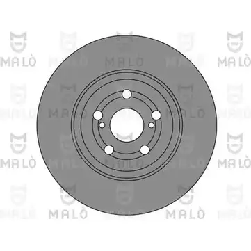 Тормозной диск MALO 2492315 ZQ PSN 1110302 изображение 0