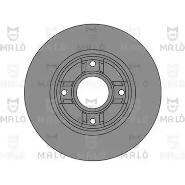 Тормозной диск MALO B RJ561Q 2492475 1110463 изображение 0