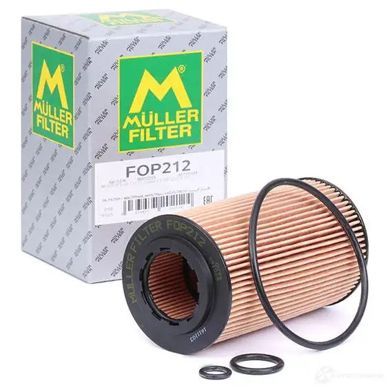 Масляный фильтр MULLER FILTER TEE 74S fop212 8033977202124 3276725 - Изображение 1