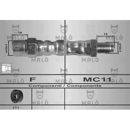 Тормозной шланг MALO 7V IWA 80217 2510294 изображение 0