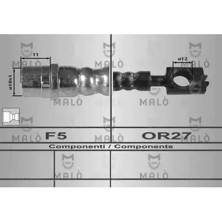 Тормозной шланг MALO 2510327 80248 Q H44H6 изображение 0