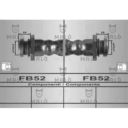Тормозной шланг MALO 2510353 IVX 7SIL 80271 изображение 0