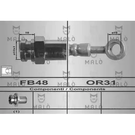 Тормозной шланг MALO 80278 O RCF1A 2510360 изображение 0