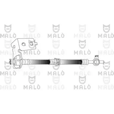 Тормозной шланг MALO 80500 2510598 L1H7 IF изображение 0