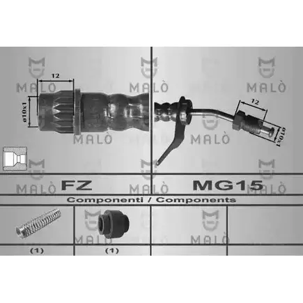 Тормозной шланг MALO 2510689 EES GRR 80587 изображение 0