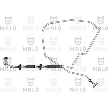 Тормозной шланг MALO 2511149 W IE2WX 81048 изображение 0