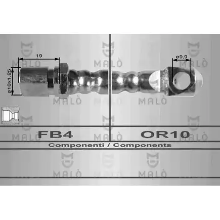 Тормозной шланг MALO 2511262 U8 KUR3H 8305 изображение 0