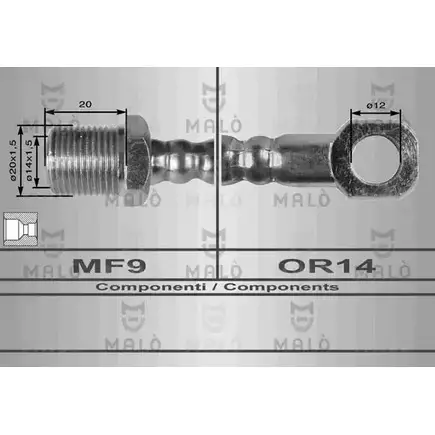 Шланг сцепления MALO 8368 E ANRCOL 2511305