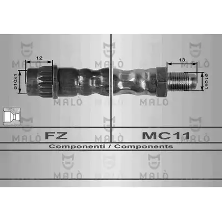 Тормозной шланг MALO WG A34U 2511543 8632 изображение 0