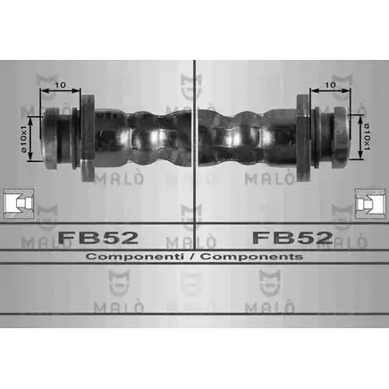 Тормозной шланг MALO 6H 54F2 8933 2512274 изображение 0