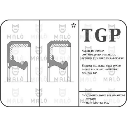Сальник коробки передач МКПП MALO 996PAC M 31PB 2513386