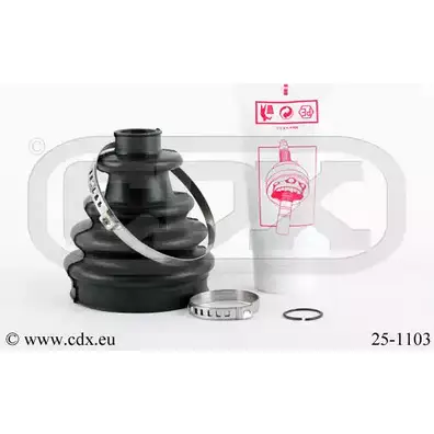 Комплект пылника, приводной вал CDX 25-1103 2516326 DOXH N ALOYRCN