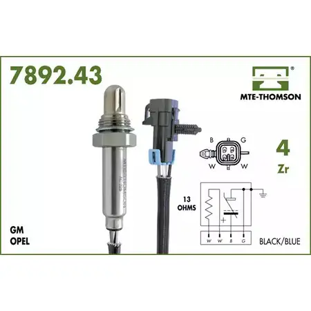 Лямбда-зонд MTE-THOMSON O6MV1 7892.43.032 2518720 A8 1WO79