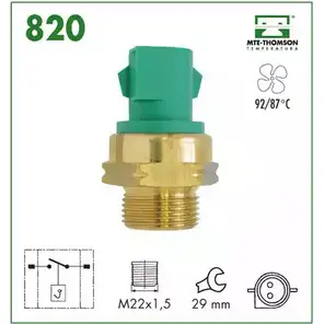 Датчик включения вентилятора радиатора MTE-THOMSON 2518838 3W48ATS 820 KV WFEI