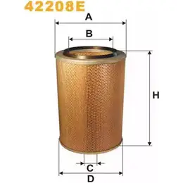 Воздушный фильтр WIX FILTERS 2528571 C63 GIF AEEQ1 42208E