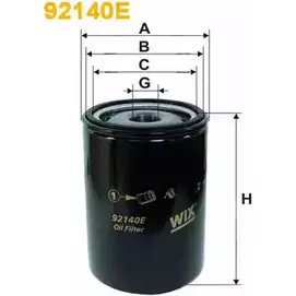 Масляный фильтр WIX FILTERS 1ZNSPZ 2531308 92140E XLSM1 S0