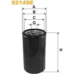 Масляный фильтр WIX FILTERS 92149E 2531310 47KMR OQ QAHX5