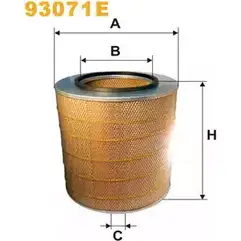 Воздушный фильтр WIX FILTERS 93071E 2531335 QH348 3 QBE3K