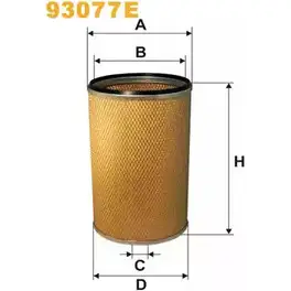 Воздушный фильтр WIX FILTERS IDZ HZ 93077E 2531338 EXNRIZ