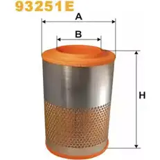 Воздушный фильтр WIX FILTERS 2531418 51BO2A WR2R BGQ 93251E