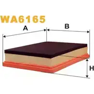 Воздушный фильтр WIX FILTERS JG 1VDS 2531651 WA6165 KO1T2
