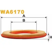 Воздушный фильтр WIX FILTERS MVM73FT 9 CG3ZQ 2531656 WA6170 изображение 0