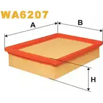 Воздушный фильтр WIX FILTERS 313PGT 2531693 WA6207 LX 1TS