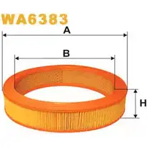 Воздушный фильтр WIX FILTERS WA6383 RMCTA 2531855 OADS L изображение 0