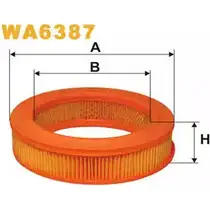 Воздушный фильтр WIX FILTERS WA6387 I 0I94 2531859 2A32CW изображение 0