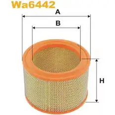Воздушный фильтр WIX FILTERS TKY58A 2531908 WA6442 WYO EF
