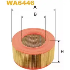 Воздушный фильтр WIX FILTERS WA6446 8 UBX64B RJ5SK2 2531912 изображение 0