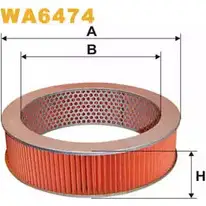 Воздушный фильтр WIX FILTERS 2531938 GAC BK5 PMIFT WA6474