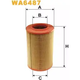 Воздушный фильтр WIX FILTERS 2531951 6WK6D 47 WA6487 S5BHJO3