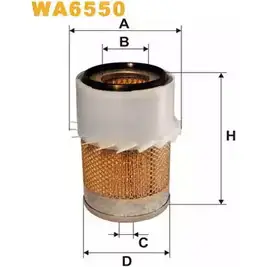 Воздушный фильтр WIX FILTERS DTNQV 2532000 WA6550 P7 M1L