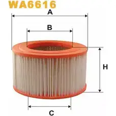 Воздушный фильтр WIX FILTERS 2532062 WA6616 2U2R KZM FQSV3