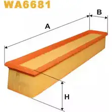 Воздушный фильтр WIX FILTERS 2532102 9Y1P CZQ WA6681 QBUP8