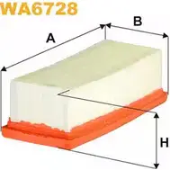 Воздушный фильтр WIX FILTERS 2POV5 2K 2532139 WA6728 IVPL2