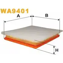 Воздушный фильтр WIX FILTERS 62UGOWA SF4 HSX 2532180 WA9401