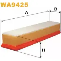 Воздушный фильтр WIX FILTERS 2532204 WA9425 WBK F8D EVOVA