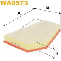 Воздушный фильтр WIX FILTERS ORVT3 2532344 2G N3OQ9 WA9573
