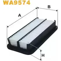 Воздушный фильтр WIX FILTERS YRQNATY WA9574 J OTYIF7 2532345 изображение 0