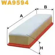 Воздушный фильтр WIX FILTERS WA9594 73P S0X 2532365 UECL6IZ