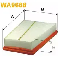 Воздушный фильтр WIX FILTERS 8F CS37 2532455 N8NXG WA9688