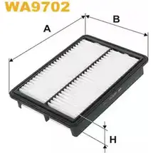 Воздушный фильтр WIX FILTERS D9YEN 4 WA9702 OFATX 2532469